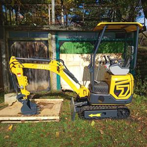 무료 배송 미니 굴삭기 1.2톤 소형 크롤러 굴착기 엄지손가락 장착 유로 5 CE EPA 농장 가정용 디젤 굴삭기 맞춤 제작