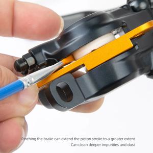 브레이크 피스톤 유지 관리 도구 피스톤 돌출 재설정 도구 피스톤 단면 클램핑용 알루미늄 자전거 도구 ﻿