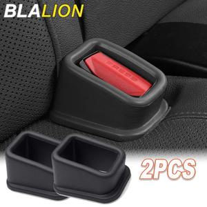 BLALION 2PCS 자동차 안전벨트 슬롯 고정기 안전벨트 잠금 버클 고정 미끄럼 방지 실리콘 홀더 자동차 인테리어 장식 액세서리