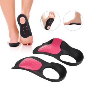 아치 서포트 정형외과용 깔창, 아치 하프 패드, X/O형 다리 착용 가능 신발 힐 커버, 1.5-2cm 높이 조절 가능