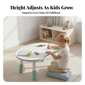 콩 모양 테이블과 헤어 체어 세트 높이 조절 가능 다기능 테이블 및 의자 세트 물세척 가능한 데스크탑 강력한 내구성