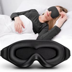 3D 수면 안대 컨투어드 컵 블라인드폴드 오목형 나이트 아이 마스크 빛 차단 여성 남성용