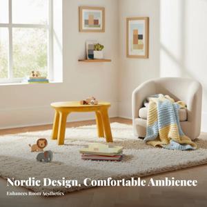 몰딩 처리된 펜듀링식 놀이 테이블과 의자, 모서리가 둥근 미니멀리스트 펜듀링식 가구 세트, 다기능 방수