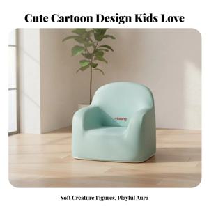 크리처 캐릭터 러브시트 2인용 유아 소파, 앉기 연습용 지지대, 오래 지속되는 폼 구조, 유아용, 놀이방용