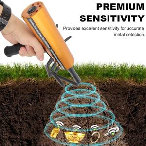 AKS 원격 지하 금속 탐지기 25M 깊이, 금, 은, 구리 및 보석 탐색용, 강화된 외부 신호 안테나 포함