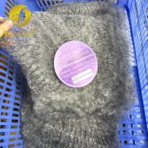 50g/팩 그레이 색상 4C 아프로 킹키 벌크 인모, 드레드락 연장, 땋은 머리 수리, 트위스트, 타이트 아프로 킹키 인모