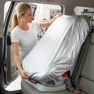 1PC 실버 베이비 카시트 차양 커버는 열과 태양 UV를 차단합니다. 범용 베이비 여행용 액세서리