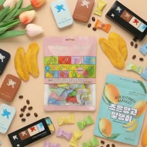 1+1+1 지브로와 해외 인기 간식 골라 담기 ( 뉴질랜드 커피, 중국 무설탕 비타민 캔디,베트남 망고)