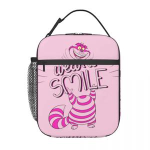여성용 맞춤형 체셔스 애니메이션 고양이 절연 도시락 가방 재사용 가능한 만화 캐릭터 보온 도시락 사무실 작업 학교용