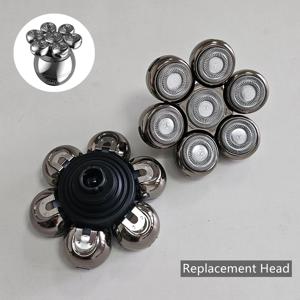 7중날 면도기 교체용 면도날 7D 헤드 플로팅 세척 가능 대부분의 전기 면도기 트리머용 키트 커터 블레이드