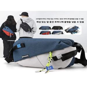 새로운 남성용 대용량 슬랜트 크로스백 메신저백 싱글 숄더 트렌디 브랜드 체스트백 사이클링 기능 학생용 소형 백팩