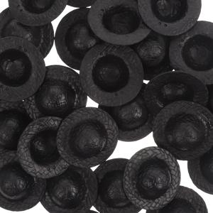 30Pcs 미니 잔디 모자 미니어처 재즈 모자 작은 플라스틱 모자 드레스업 액세서리 공예 장식 미니어처 모자