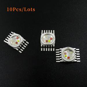 10 개/갑 6W 12w 18w RGBWA UV 6 in 1 LED 구슬 램프 소스 Led 칩 RGBWA 5in1 LED 램프 구슬 Led 조명 Led 무대 조명