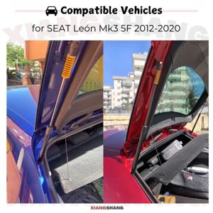 좌석 레온 Mk3 5F 2012-2020 용 리어 테일 게이트 댐퍼 2 개, 스프링 트렁크 부트 가스 충전 스트럿 리프트 지원 해치백