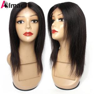 12-18인치 4*4 레이스 클로저 가발, 흑인 여성용 인모 가발, 브라질 레미 4*1 브라질 스트레이트 T파트 레이스 가발 알막