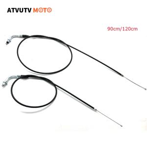 90cm 120cm 오토바이 가속기 구부러진 케이블 스로틀 케이블 ATV 50cc 90cc 125cc 구덩이 자전거 TTR SSR Motocross Pit Dit Bike