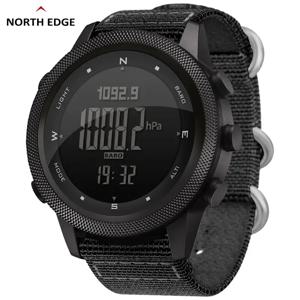 NORTH EDGE APACHE-46 남성 디지털 시계 야외 스포츠 러닝 수영 아웃도어 스포츠 시계 고도계 기압계 나침반 WR50M