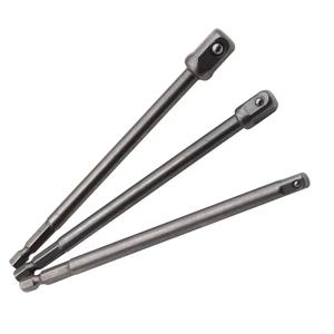 3pc 150mm 어댑터 전기 나사 1/2 드라이버 스퀘어 헤드 3/8 육각형 1/4 확장 어댑터 도구 액세서리 세트