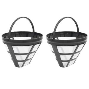 재사용 가능한 커피 메이커 바구니 필터, Cuisinart 닌자 필터용, 대부분의 8-12 컵 바구니 드립 커피 머신에 적합, No.4 2 팩