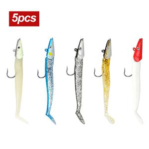 5pcs 소프트 낚시 미끼 10g/11cm Wobblers 인공 미끼 스푼 지그 낚시 태클