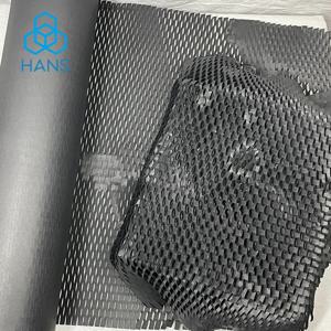 검은 벌집 종이 재활용 가능한 버퍼 크래프트 종이 벌집 버퍼 포장지 운송 선물 포장 예술