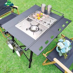 Lohascamping 접이식 IGT 테이블, 경량 배낭 롤 테이블, 다기능 조절 가능 다리 책상, igt테이블 풀세트, 데스크탑 버너, 바베큐 테이블,접이식테이블,캠핑테이블,화로대  테이블,백패킹테이블 ,igt 다리,홈풀 테이블,화로테이블,경량캠핑테이블,igt버너, 캠핑롤테이블,캠핑키친테이블,접이식캠핑테이블,igt가변다리   ,캠핑버너테이블,멀티펑션,igt메쉬트레이,바베큐테이블 ,캠핑i