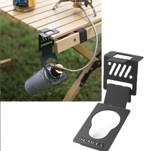 신형 야외 캔스터 걸이용 후크 금속 부탄 가스 탱크 행거 클립 휴대용 탱크 행거 후크 캠핑 액세서리 야외 도구