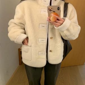 2025 겨울 두꺼운 양털 벨벳 양면 착용 가죽 퍼 일체형 친환경 퍼 코트 여성 패딩 재킷 코트