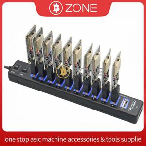 10PCS Bitcoin NerdMiner V2 55KH/S*10 광부 허브 BTC 복권 광부 스테이션, 20W 10 포트 솔로 광부 충전기 허브 550HK/S