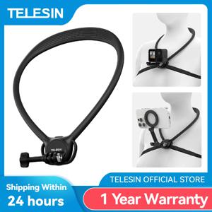TELESIN 전화 액션 카메라 2 in 1 넥 홀드 마운트 GoPro Insta360 DJI OSMO 액션 범용 액션 카메라 전화 액세서리