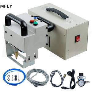 휴대용 도트 니들 마킹 기계, 강판 금속 조각 플로터, 공압 마킹 및 코딩 기계, 80x30mm, 100-240V
