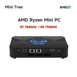 AMD Ryzen 미니 PC R7 7840HS R9 7940HS 32GB DDR5 4800MHZ Windows 11 미니 게임용 PC 트리플 4K 듀얼 2.5G Lan 데스크탑 컴퓨터 Wifi6