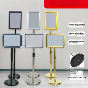 스테인레스 스틸 수직 디스플레이 보드 수직 광고 보드 호텔 간판 바닥 서 물 기호 디스플레이 랙