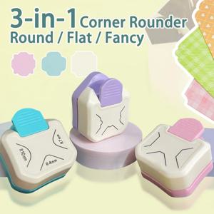 코너 라운더 미니 코너 트리머 라운드 코너 DIY 종이 카드 사진 플래너 절단 용품 3 웨이 펀치 보드 사진 커터