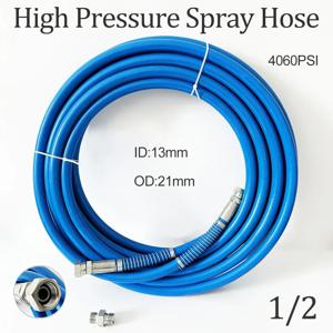 0.5M~40M 고압 유연한 섬유 나일론 튜브는 두꺼운 직조 섬유 층 1/2BSP 에어리스 스프레이 페인트 호스로 업그레이드되었습니다.