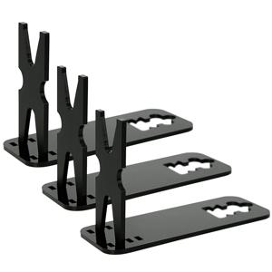 3/5 Pcs 권총 랙 아크릴 디스플레이 스탠드 조정 가능한 짧은 총 모델 랙 권총 안전 스토리지 홀더 야외 액세서리 표시