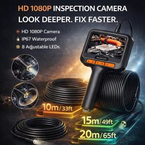 4.3인치 스크린 산업용 내시경 방수 단일/듀얼 렌즈 8MM USB 프로브 배관 카메라 8LED 파이프라인 검사 내시경