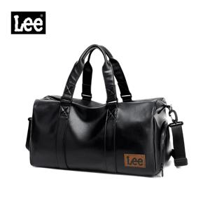 LEE 고품질 방수 가죽 여행 더플백 드라이 웻 슈즈 수납공간 대형 트레이닝 러기지 피트니스 가방 (남녀공용)