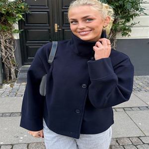 우아한 V넥 버튼 수트 재킷 시크한 노란색 여성 블레이저 재킷 스카프 포함 여성 긴팔 오피스룩 코트 스트릿