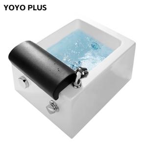 전문가용 아크릴 풋 스파 마사지기 (제트, LED 조명, 히팅 및 리모컨 포함) - 홈 살롱 페디큐어 욕조 (릴렉스용)