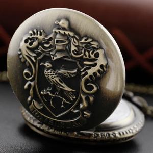 대학 마법 펜던트 청동 시간 쿼츠 회중시계 목걸이 시계 정의 마법 언데드 새 귀족 배지 남녀 시계 선물