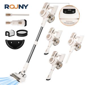 무선 스틱형 진공청소기, 2단 흡입력의 경량 브러시리스 클리너, 듀얼 모터, 브러시 3개, 탈착식 배터리