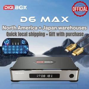 [정품] DIGIBOX D6 MAX 안드로이드 TV 박스 일본, 미국에서 인기 판매, D3 PLUS에서 업그레이드된 버전, EVPAD 11P와 유사한 기능