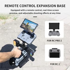 3CGRO-DJI Mavic 4 Pro Drone 팔로우 촬영 스탠드 세트 RC Pro2 용 U 자형 핸드 헬드 마운트 브래킷 확장 수정