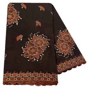 두바이 엑설런트 스타일 아프리카 여성 히잡 무슬림 스카프 고품질 100% 코튼 원단 레이온 면사 자수 스카프