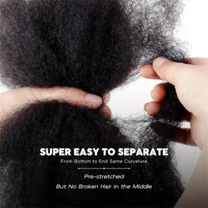 Afro Kinky Curly Bulk Human Hair Dreadlock Extension Dreadlock 30g50g/pc 브레이드 트위스트 곱슬 머리 확장 천연 머리카락