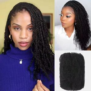 30g50g/pc 브레이드 트위스트 곱슬 머리 아프로 킨키 컬리 대량 인간의 머리카락 Dreadlock Extension Dreadlock Extension Natural Hair