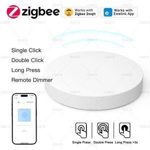 ZigBee 스마트 푸시 버튼 무선 스위치에는 배터리 Ewelink App 원격 제어 자동화 시나리오 스위치가 포함되어 Z2M과 함께 작동합니다.