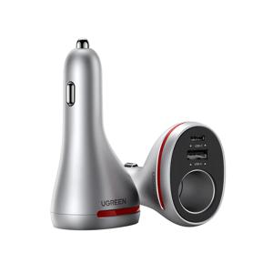 UGREEN USB C 차량용 충전기 84W 3포트 PD&QC3.0 고속 충전기 (12V/24V 5A 시거잭 USB 차량용 충전기 포함)