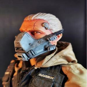 12인치 피규어용 1/6 스케일 군인 마스크 모델